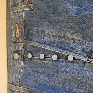Levis Original 501 Button Fly Jeans, Size 36x32.